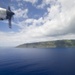 USCG HC-130 Hercules performs search and rescue training mission off the coast of Oahu