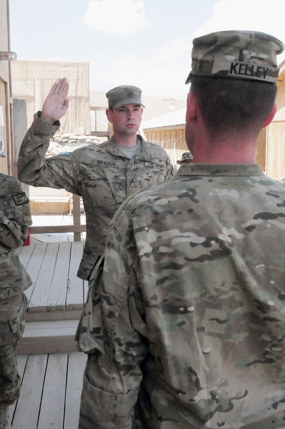 Reciting the oath