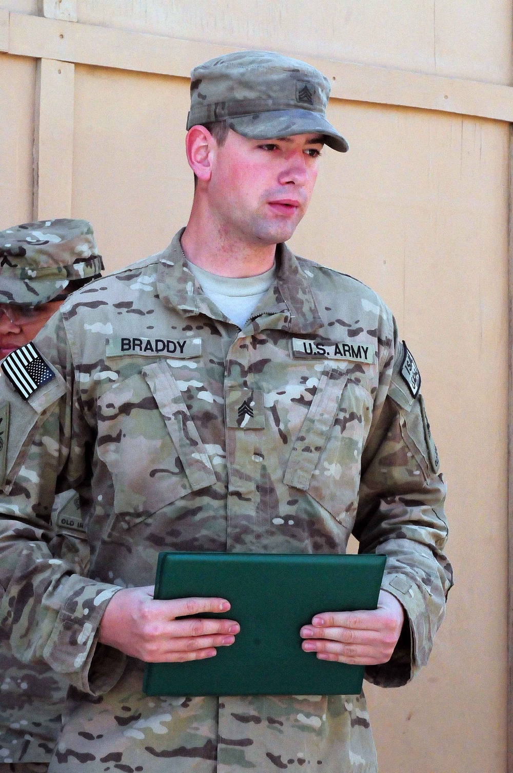 Giving the speech