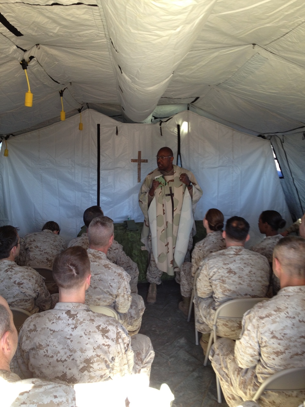 Service members observe Easter during African Lion 2012