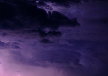 Lightning storm at FOB Salerno