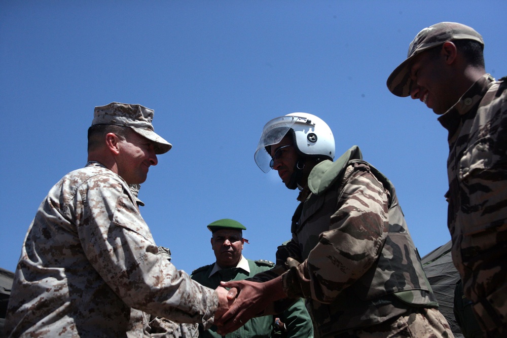 MARFORAF deputy commander visits African Lion 12