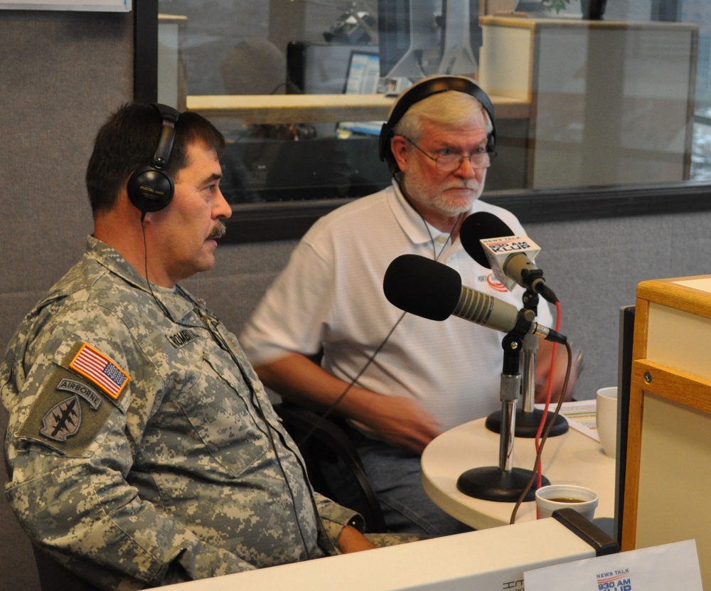 Army South CG speaks with radio host