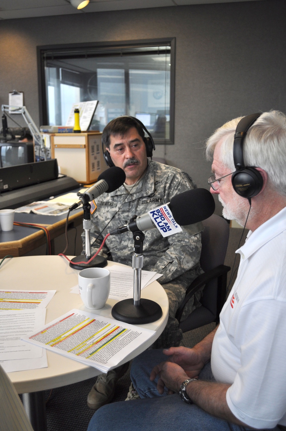 Army South CG speaks with radio host