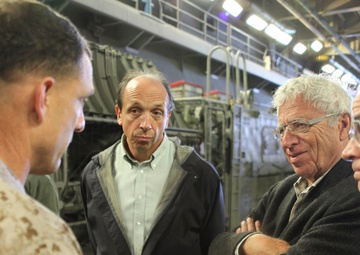 US ambassador to Morocco, senior officers visit Marines and sailors aboard USS Iwo Jima