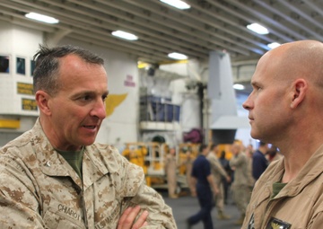 US ambassador to Morocco, senior officers visit Marines and sailors aboard USS Iwo Jima