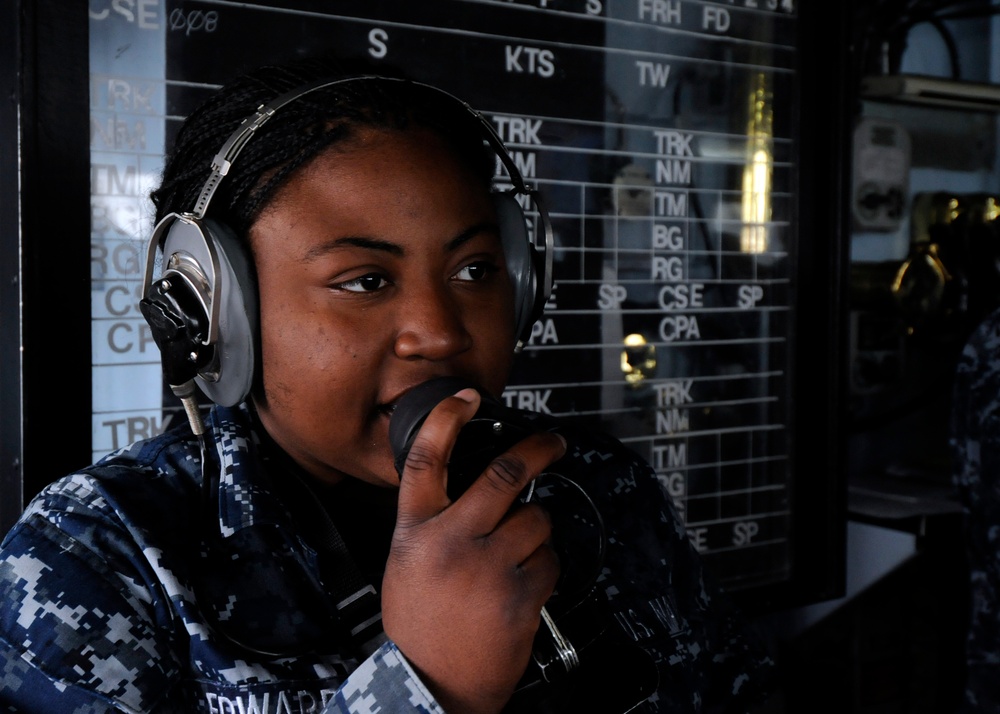 USS Blue Ridge action