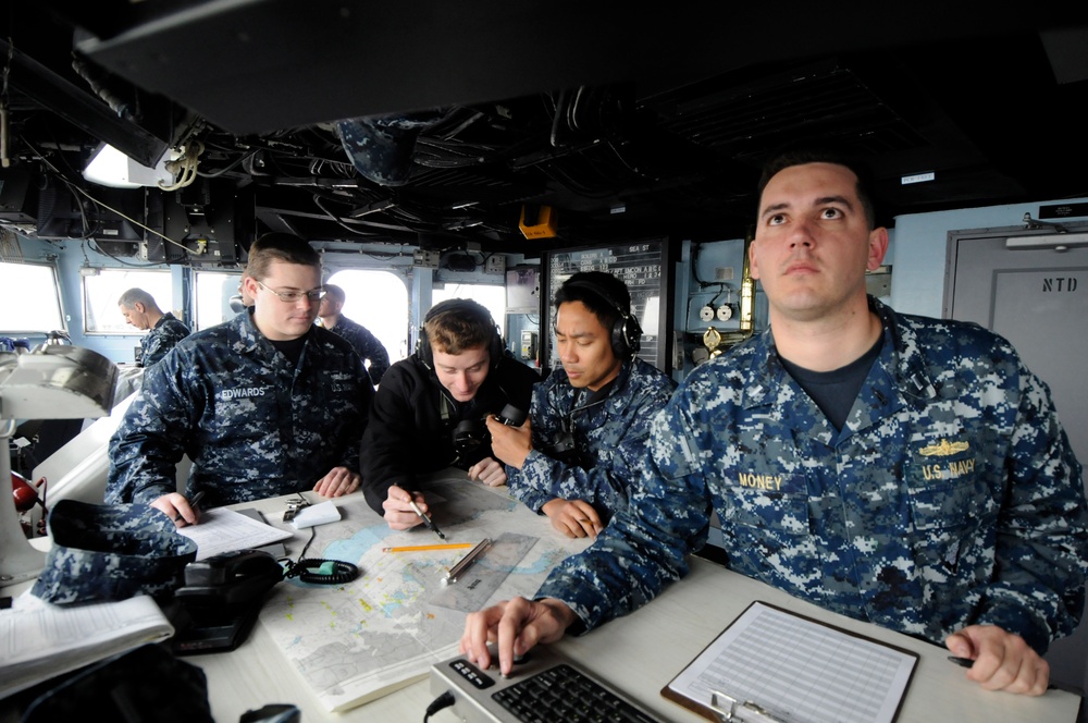 USS Blue Ridge action