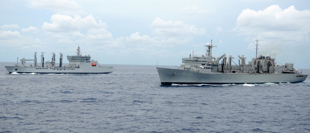 USS Halsey participates in exercise