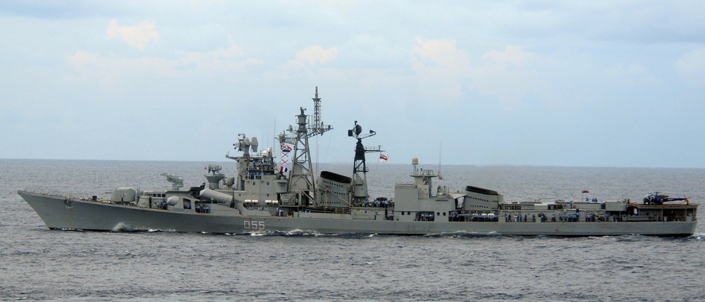 USS Halsey participates in exercise