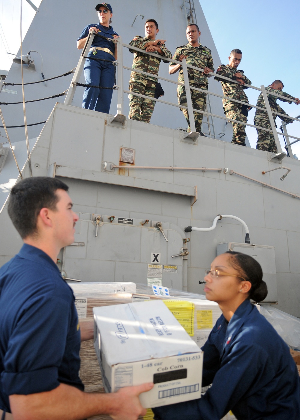 USS Halsey participates in exercise