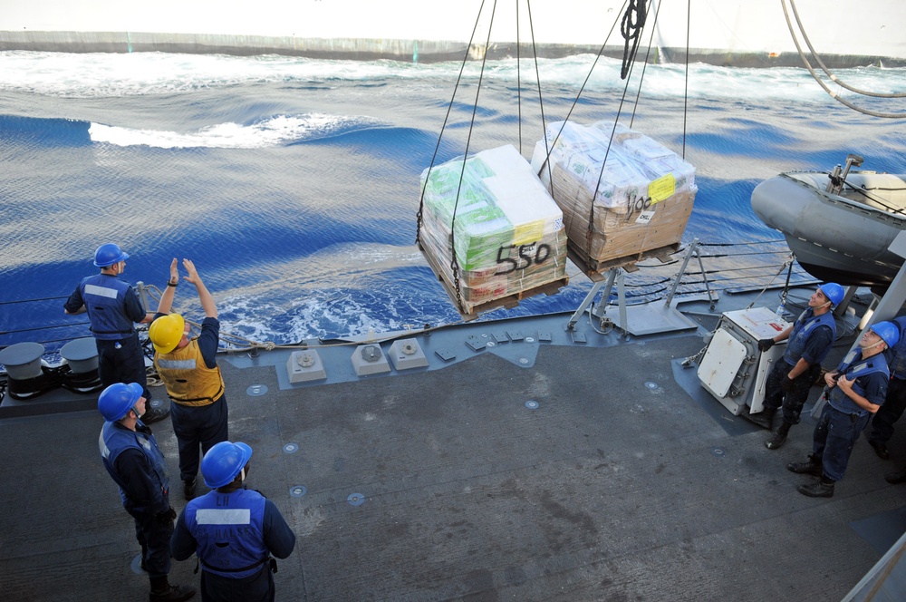 USS Halsey participates in exercise