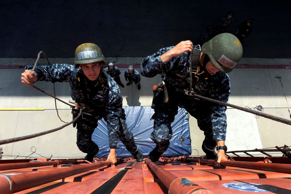 Training at Naval Base San Diego