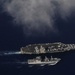USS Carl Vinson refueling at sea exercise