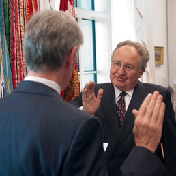 New civilian aide to the Secretary of the Army invested