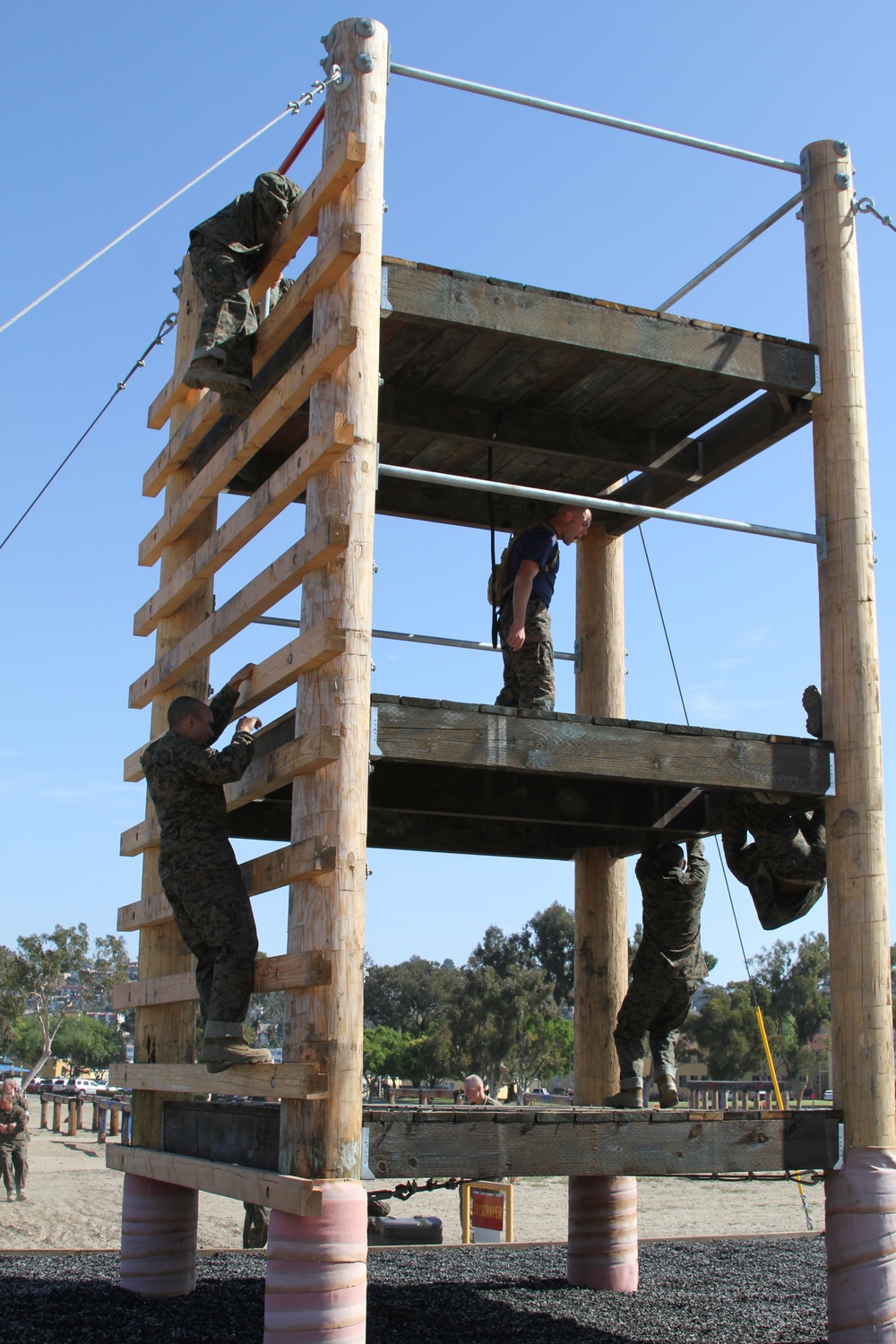 Company I recruits show determination on Confidence Course