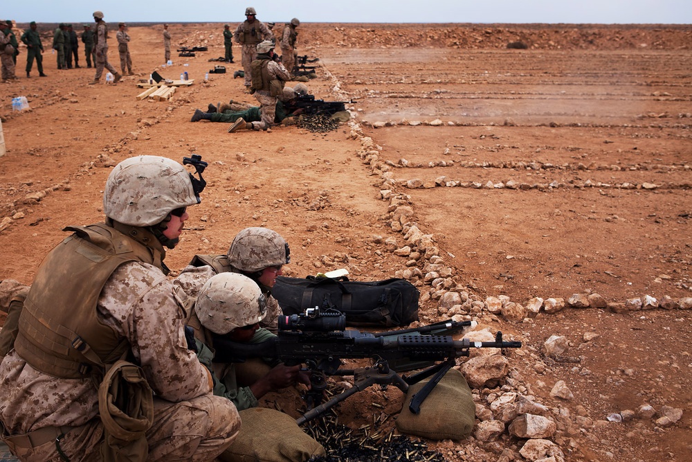 Mortars arrive by sea, attack on land, extract by air