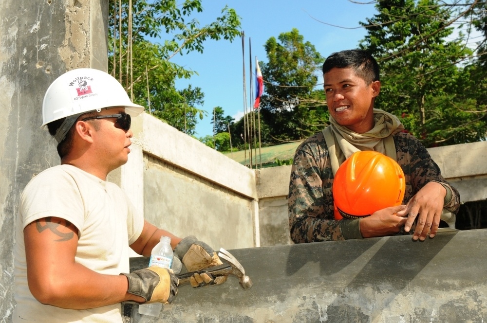 Exercise Balikatan 2012 builds more than just classrooms, friendships develop
