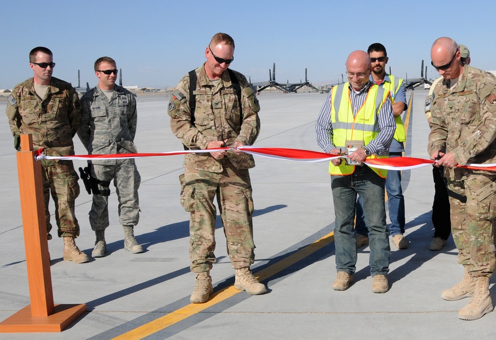 Aircraft Ramp expanded and operational on Kandahar Airfield
