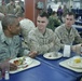 AFRICOM commanding general and senior enlisted leader chat with sailors and Marines aboard the Iwo Jima during African Lion 2012