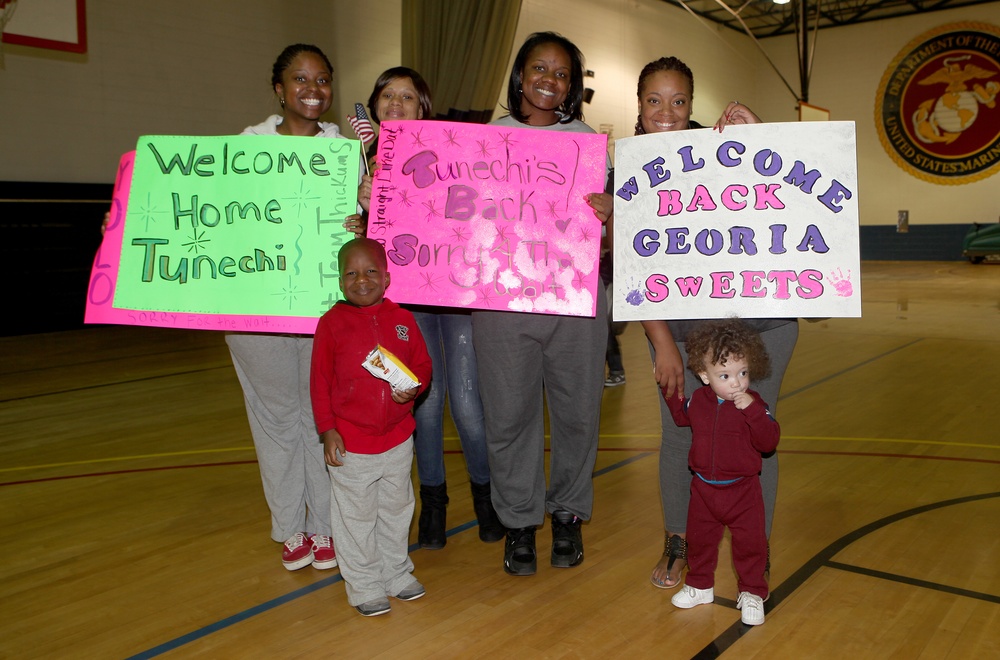 2nd Supply Battalion welcomes home last-remaining Afghanistan deployers