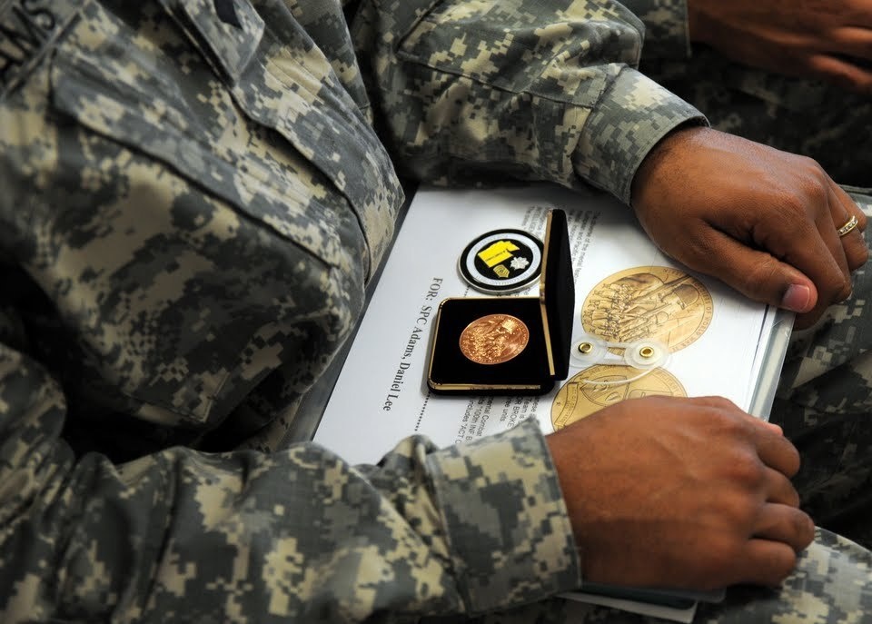 Command Honor Guard receives Congressional Gold Coins