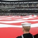 Navy sailors unfurl flag at White Sox opener