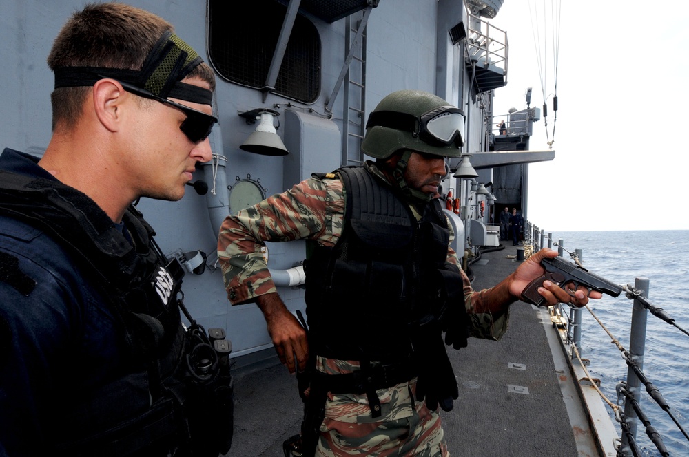 USS Simpson operations at sea