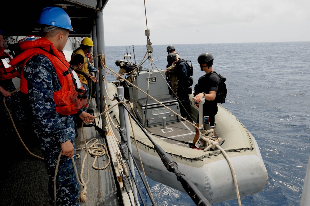 USS Simpson operations at sea