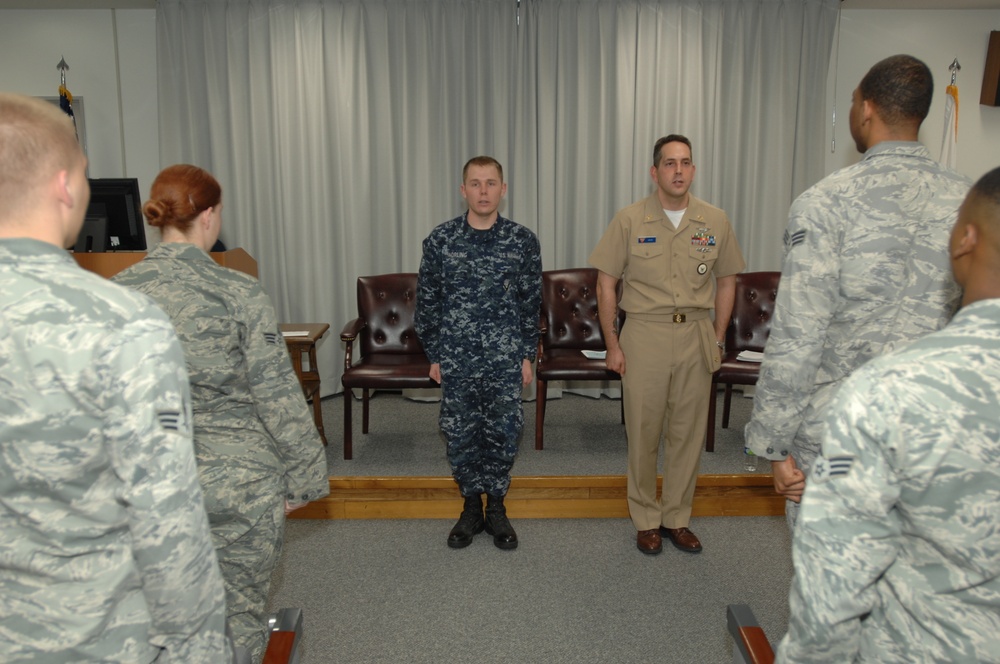 Naval Air Facility Misawa sailors attend airman leadership school