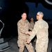 Adm. Winnefeld is being greeted by Maj. Gen. Huggins