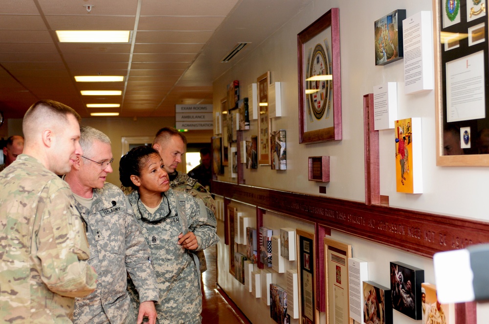 Maj. Gen. Stone tours Kandahar Air Field’s NATO Role 3 Multinational Hospital