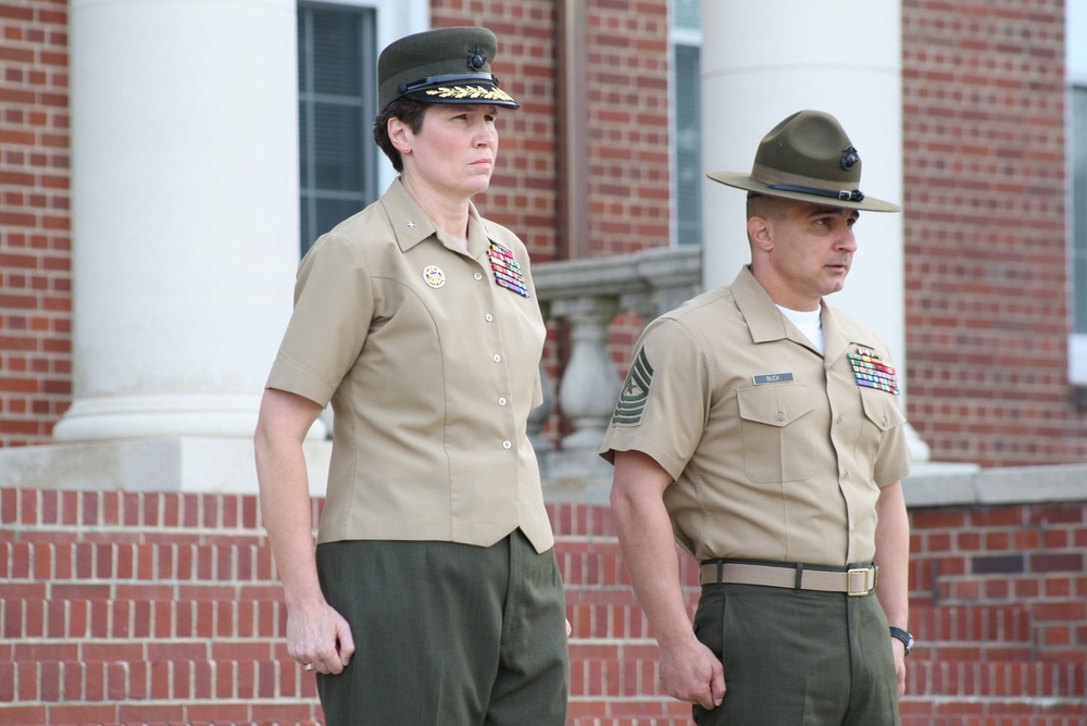 Morning colors MCRD Parris Island