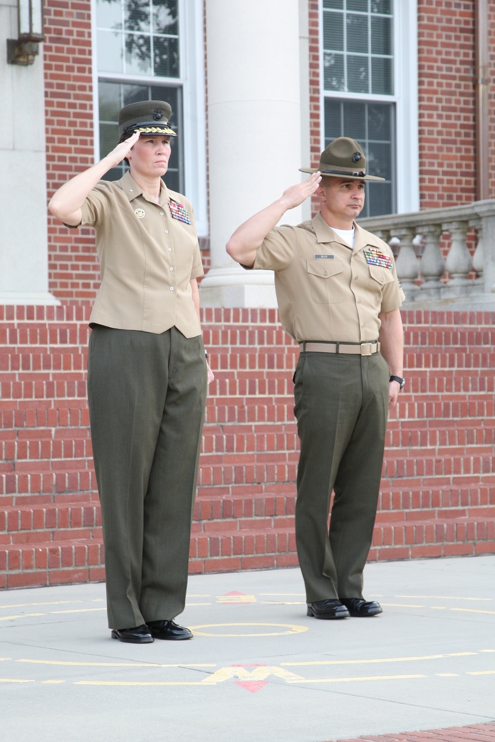 Morning colors MCRD Parris Island