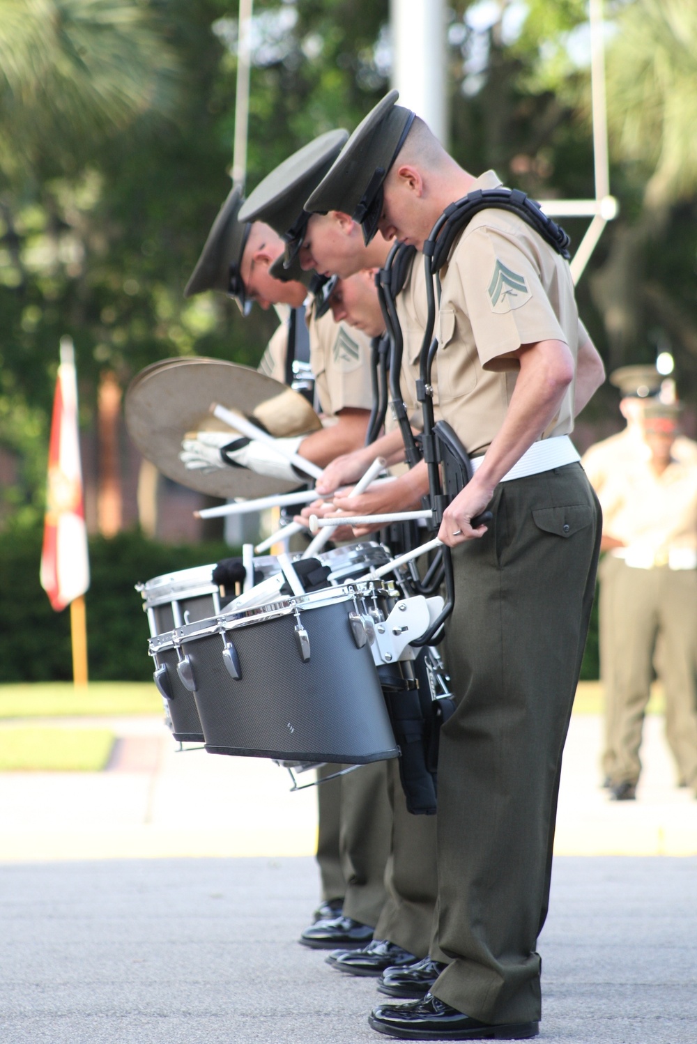 Morning colors MCRD Parris Island