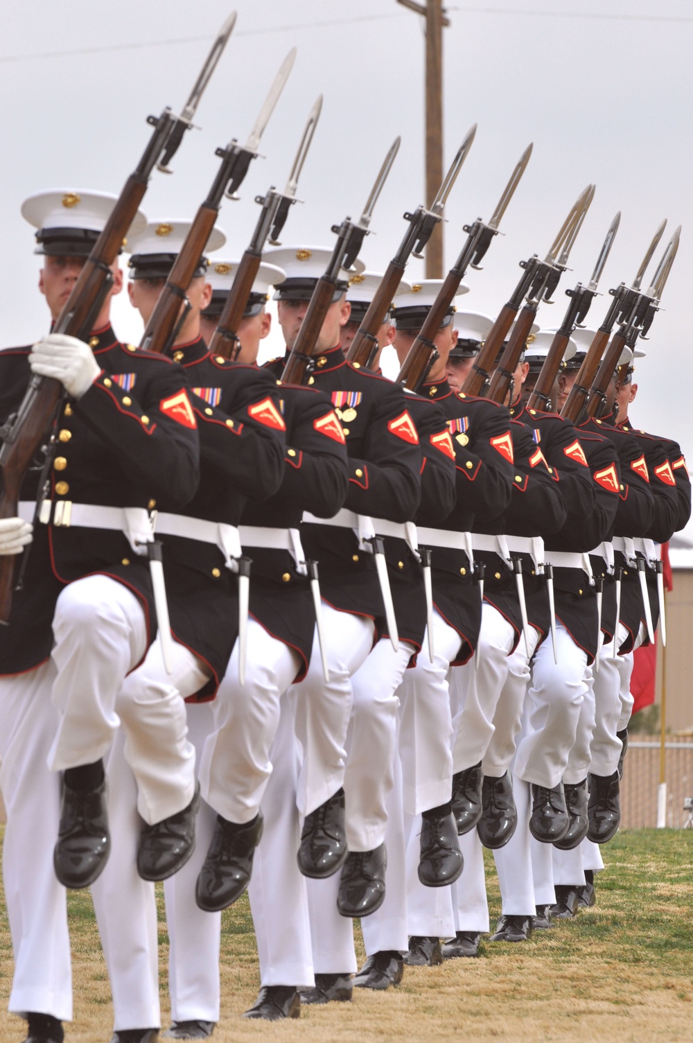 Battle Color Detachment visits Marine Corps Logistics Base