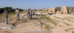 US Army South pitches tents in preparation for upcoming training [Image 2 of 24]