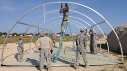 US Army South pitches tents in preparation for upcoming training [Image 5 of 24]