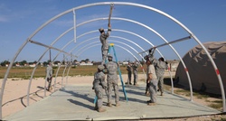 US Army South pitches tents in preparation for upcoming training [Image 7 of 24]