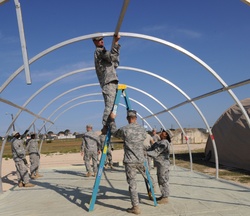 US Army South pitches tents in preparation for upcoming training [Image 8 of 24]