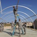 US Army South pitches tents in preparation for upcoming training