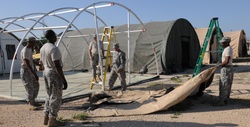 US Army South pitches tents in preparation for upcoming training [Image 9 of 24]