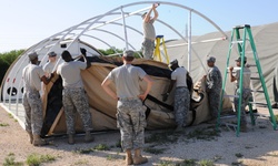 US Army South pitches tents in preparation for upcoming training [Image 11 of 24]