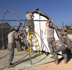 US Army South pitches tents in preparation for upcoming training [Image 14 of 24]