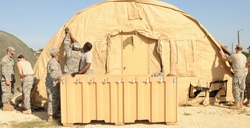 US Army South pitches tents in preparation for upcoming training [Image 17 of 24]