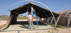 US Army South pitches tents in preparation for upcoming training [Image 19 of 24]