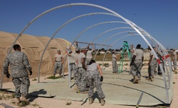 US Army South pitches tents in preparation for upcoming training [Image 21 of 24]