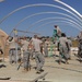 US Army South pitches tents in preparation for upcoming training