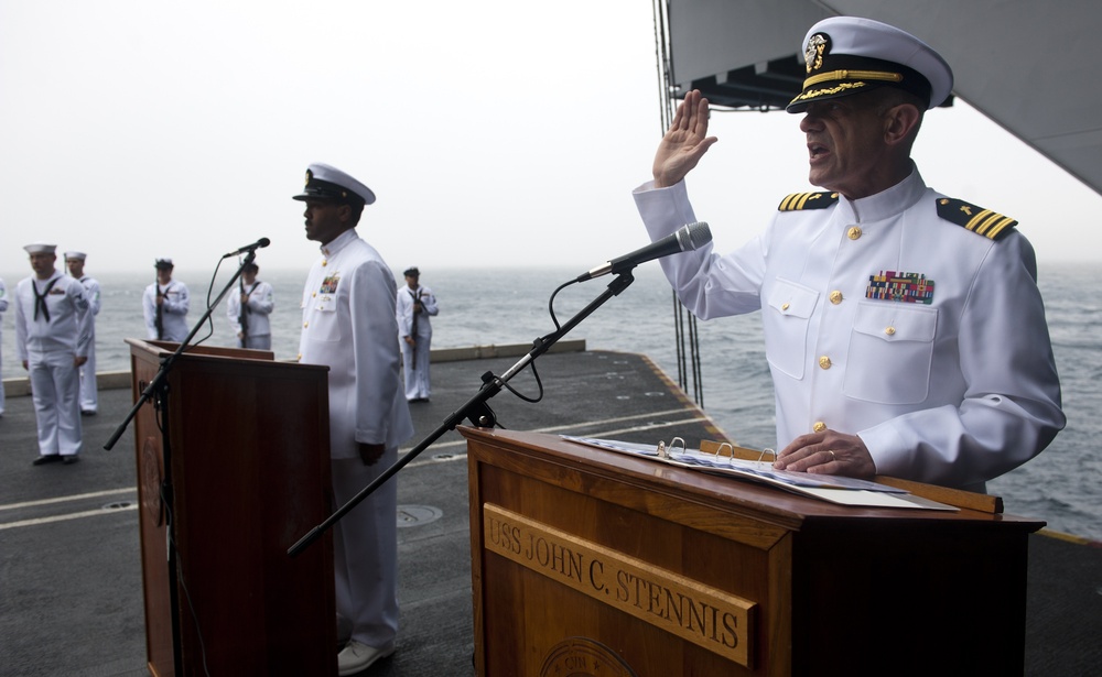 USS John C. Stennis action