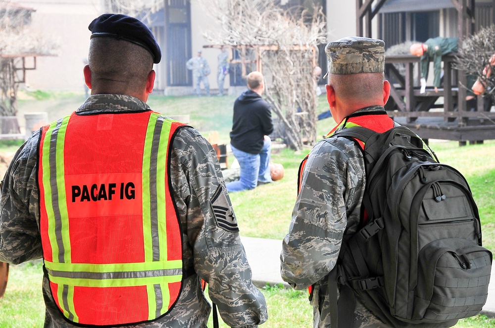 EMI tests Osan responders and evaluators